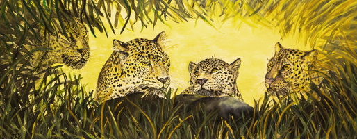 0049 Acrylmalerei, 100 x 40 cm