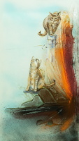0076 Acrylmalerei 40 x 70 cm
